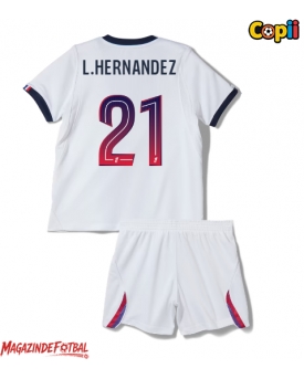 Paris Saint-Germain Lucas Hernandez #21 Echipament de Fotbal Replică 2026-27 Copii Deplasare (+ Șorturi)